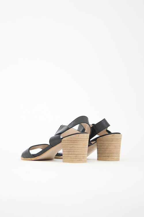 Stuart Weitzman Leather Broadband Sandal