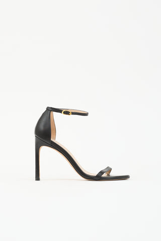 Stuart Weitzman Leather Nudist Sandal