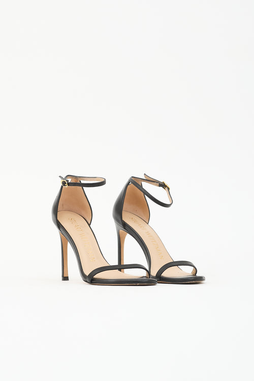Stuart Weitzman Leather Nudist Sandal