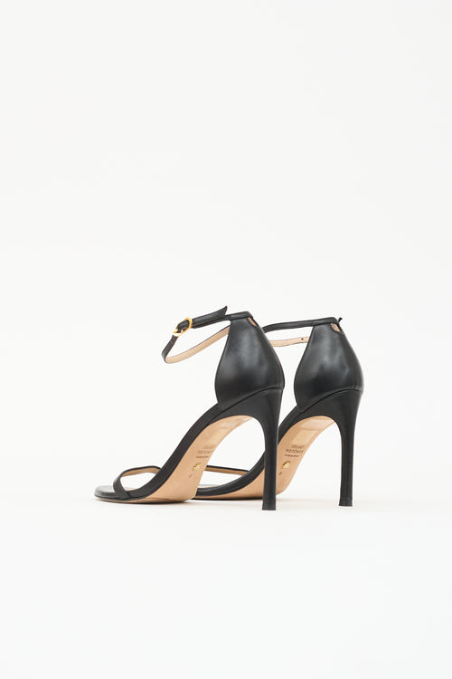 Stuart Weitzman Leather Nudist Sandal