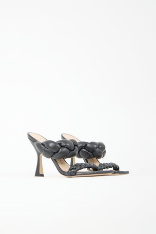 Stuart Weitzman Leather Playa 100 Braided Sandal