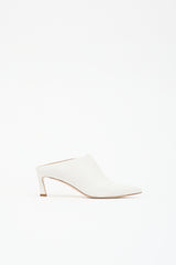 Stuart Weitzman Leather Pointed Toe Mule