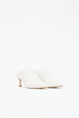 Stuart Weitzman Leather Pointed Toe Mule