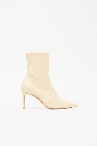 Stuart Weitzman Leather Power Ankle Bootie
