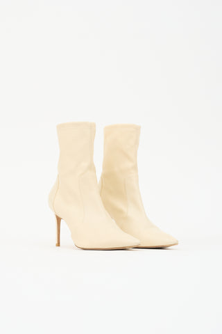 Stuart Weitzman Leather Power Ankle Bootie