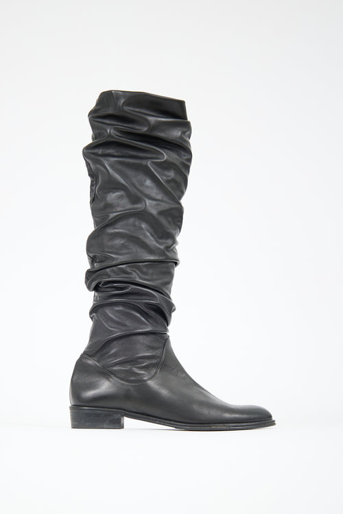Stuart Weitzman Leather Slouch Boot