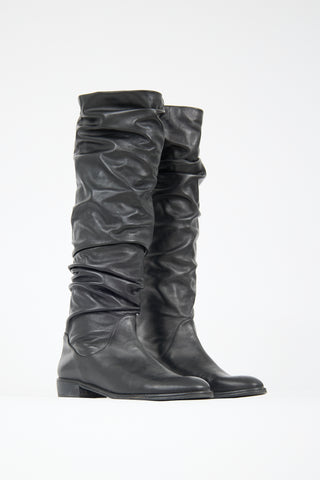 Stuart Weitzman Leather Slouch Boot