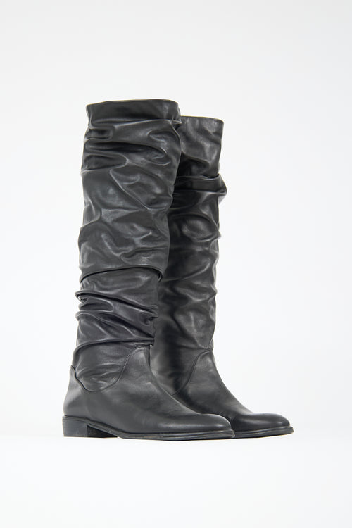 Stuart Weitzman Leather Slouch Boot