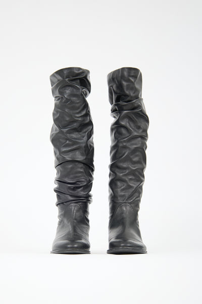 Stuart Weitzman // Leather Slouch Boot – VSP Consignment