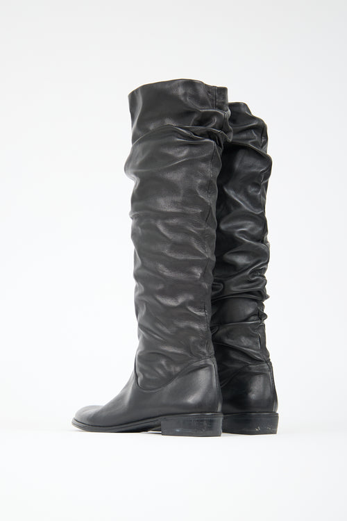 Stuart Weitzman Leather Slouch Boot