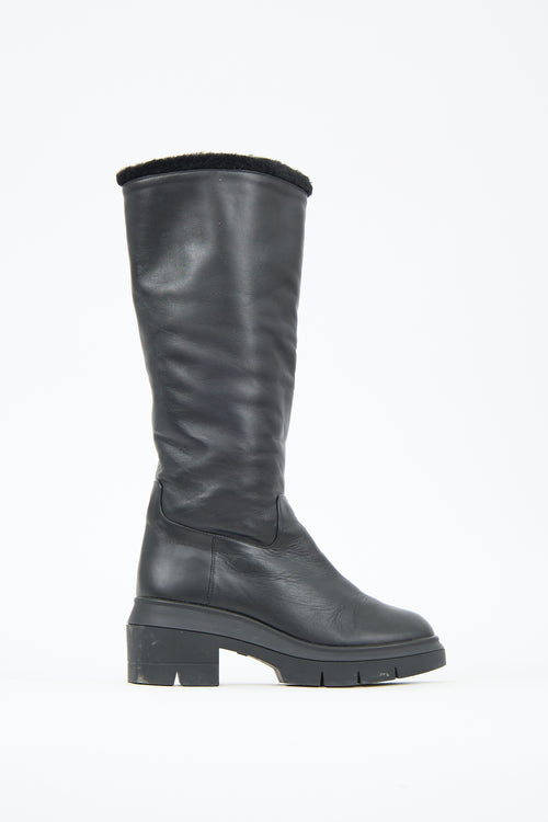 Stuart Weitzman Leather & Faux Fur Noho Boot
