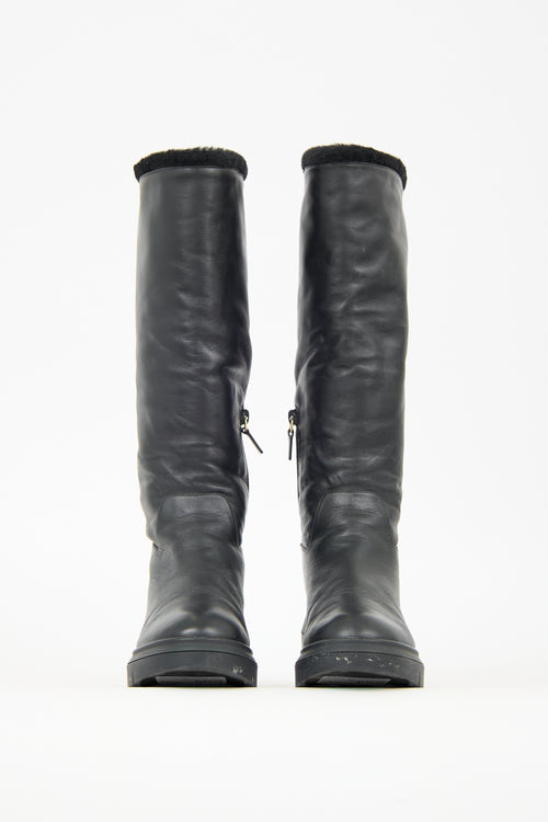 Stuart Weitzman Leather & Faux Fur Noho Boot