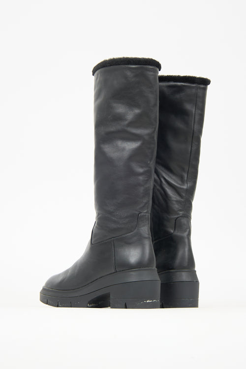 Stuart Weitzman Leather & Faux Fur Noho Boot