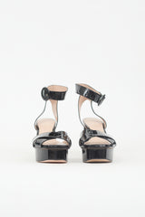 Stuart Weitzman Patent Platform Sandal