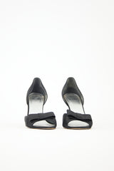 Stuart Weitzman Satin Bow Pump