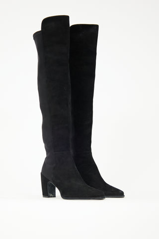 Stuart Weitzman Suede City Block Boot