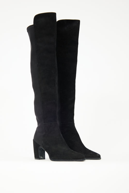 Stuart Weitzman Suede City Block Boot