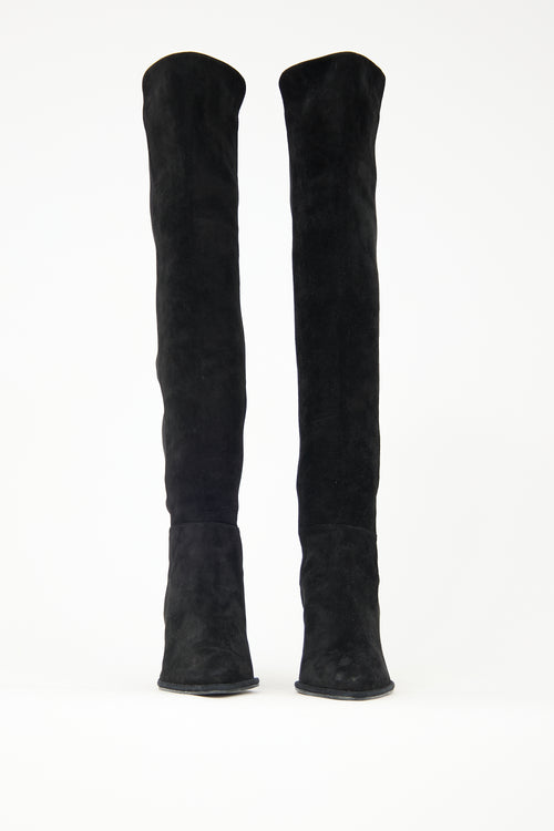 Stuart Weitzman Suede City Block Boot