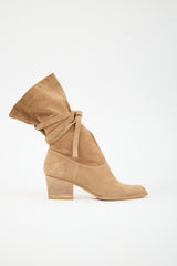 Stuart Weitzman Suede Wrap Around Strap Boot