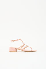 Stuart Weitzman Suede Embellished Sandal
