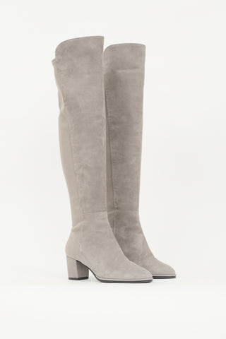 Stuart Weitzman Suede Harper 60 Boot