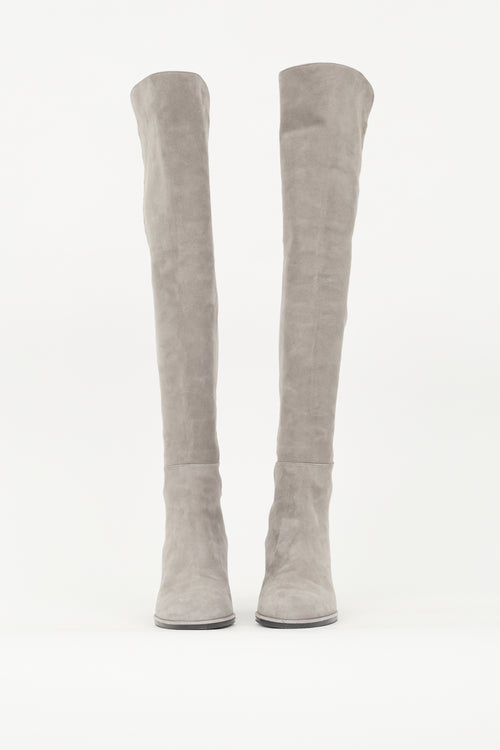 Stuart Weitzman Suede Harper 60 Boot
