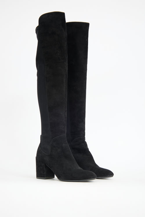 Stuart Weitzman Suede Thigh High Boot