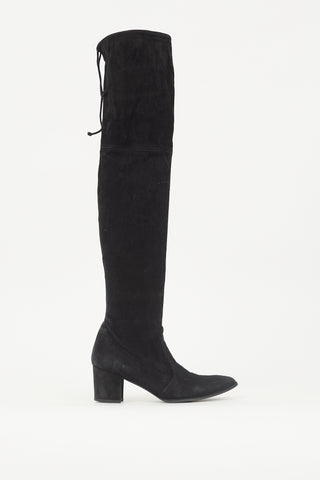 Stuart Weitzman Suede Tie Boot
