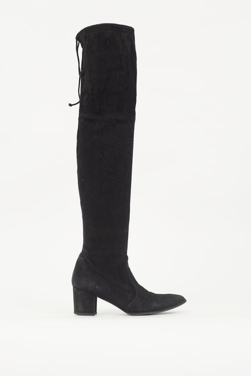 Stuart Weitzman Suede Tie Boot