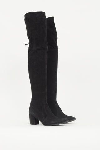 Stuart Weitzman Suede Tie Boot