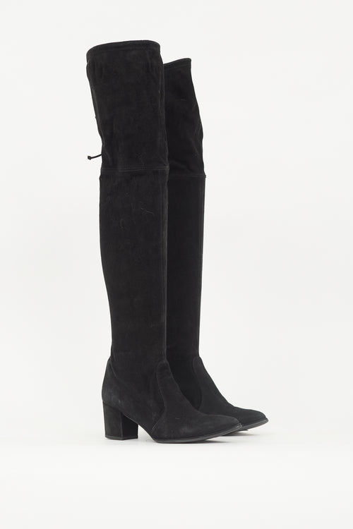 Stuart Weitzman Suede Tie Boot