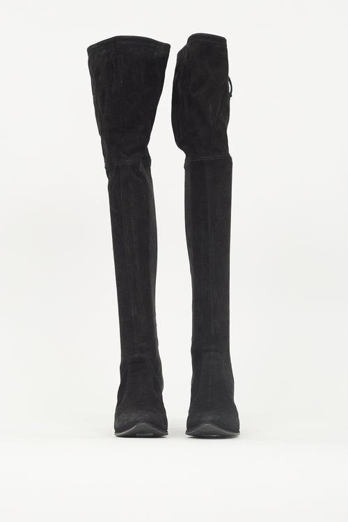 Stuart Weitzman Suede Tie Boot