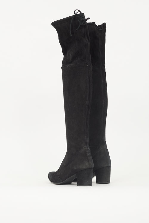 Stuart Weitzman Suede Tie Boot