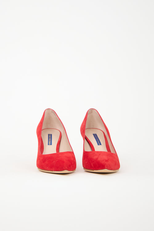 Stuart Weitzman Suede Tippi Pump