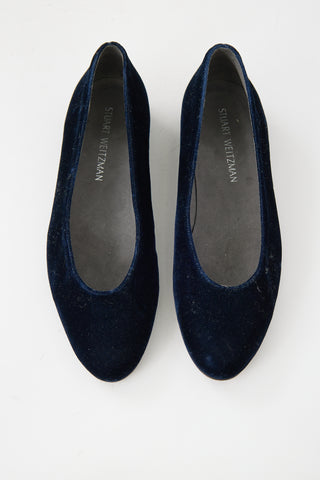 Stuart Weitzman Velvet Chic Flat