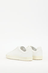 Stuart Weitzman White Leather Sparkly Sneaker