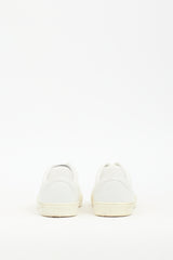 Stuart Weitzman White Leather Sparkly Sneaker
