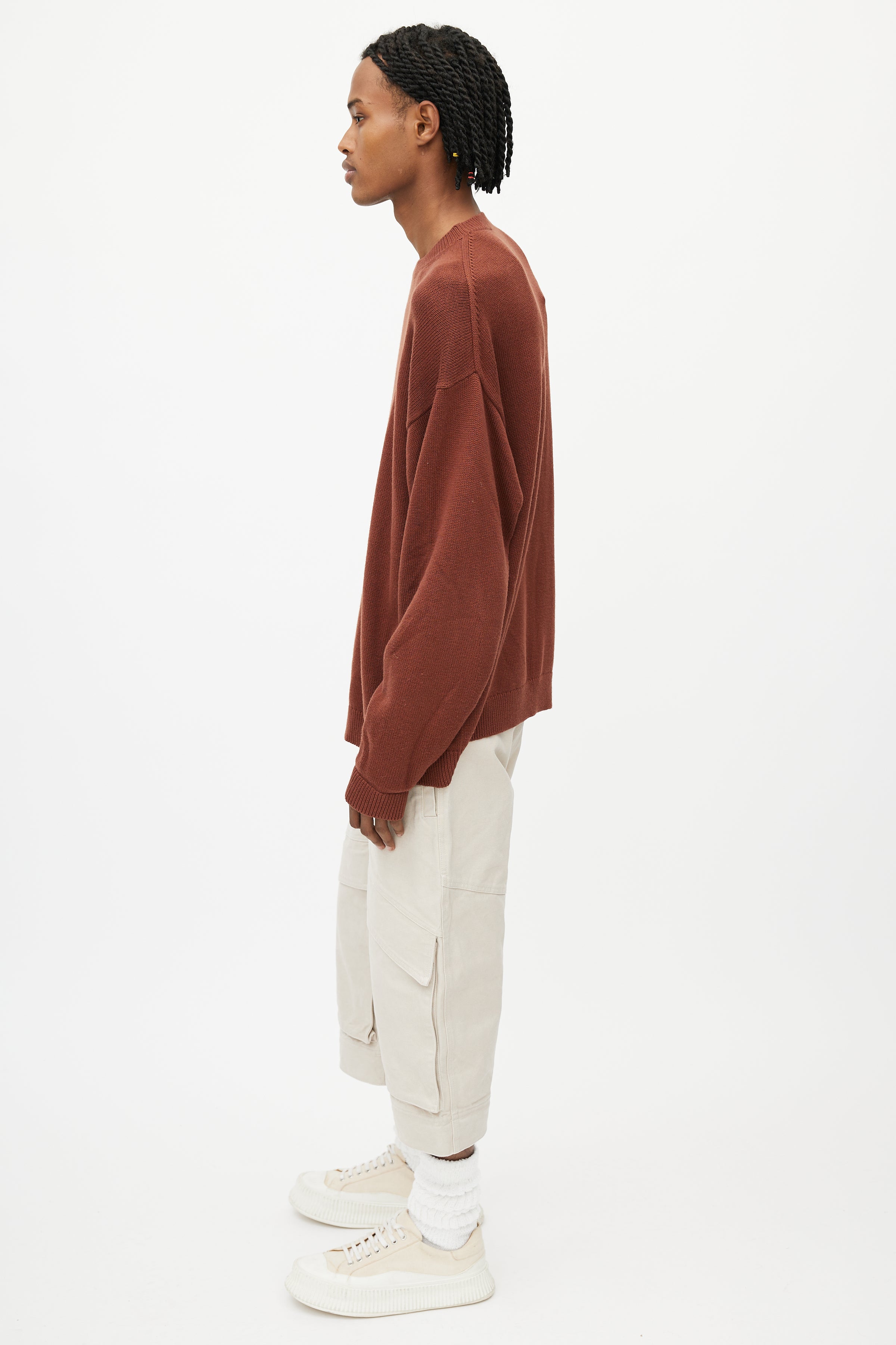 Studio Nicholson // Brown Merino Wool Oversized Sweater – VSP Consignment