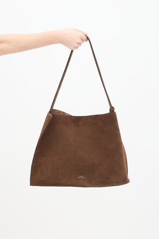 Studio Nicholson Brown Suede Doublet Tote