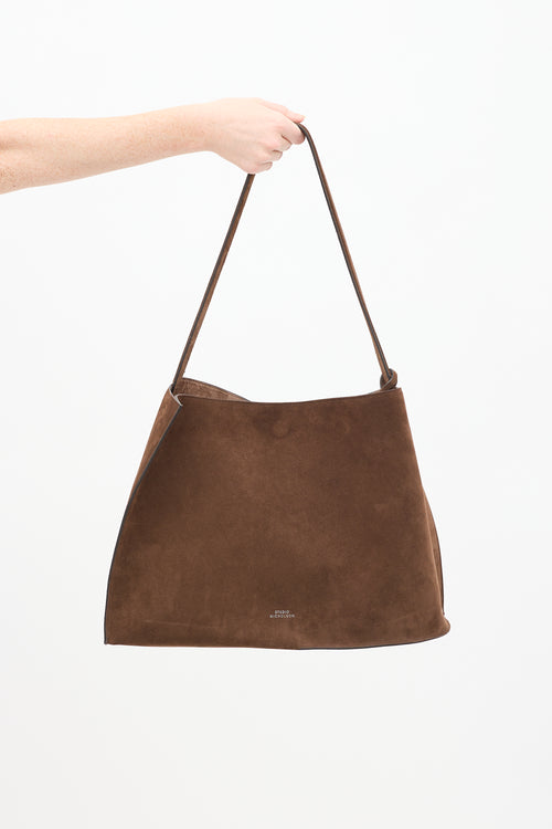 Studio Nicholson Brown Suede Doublet Tote