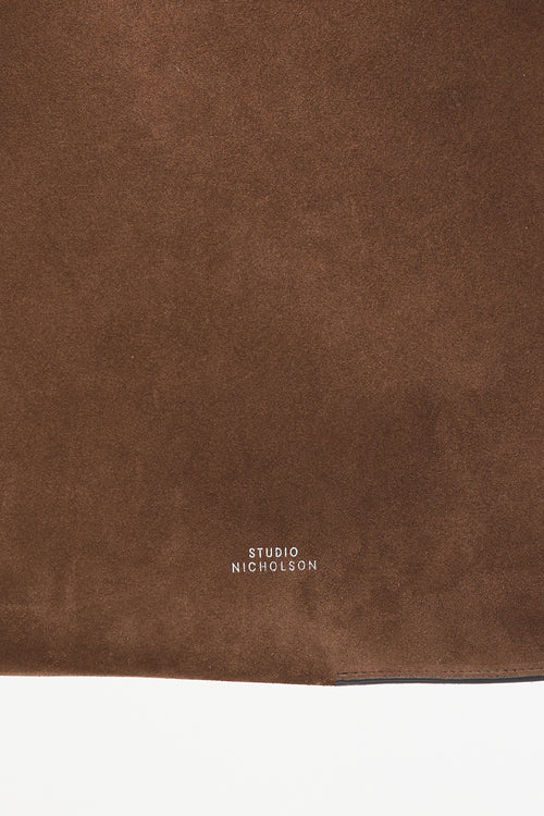 Studio Nicholson Brown Suede Doublet Tote