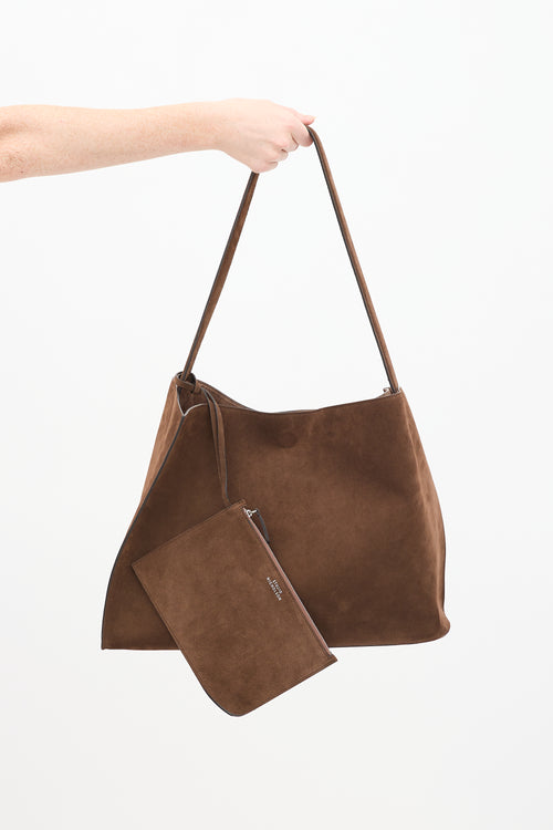 Studio Nicholson Brown Suede Doublet Tote