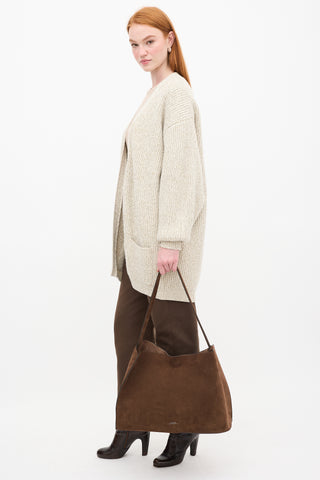 Studio Nicholson Brown Suede Doublet Tote