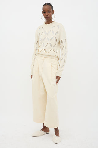 Studio Nicholson Twill Barrel Leg Trouser