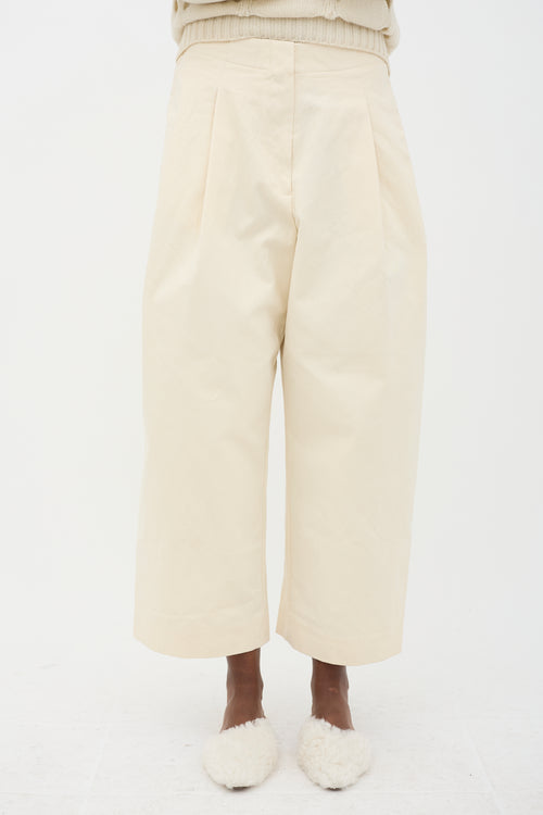 Studio Nicholson Twill Barrel Leg Trouser