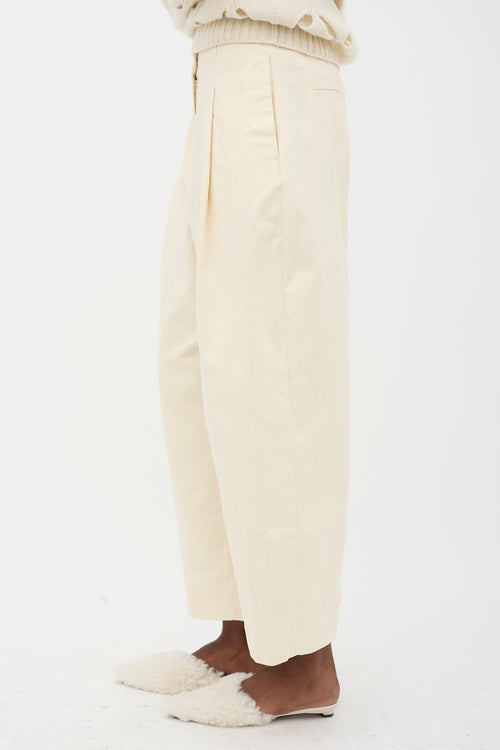 Studio Nicholson Twill Barrel Leg Trouser