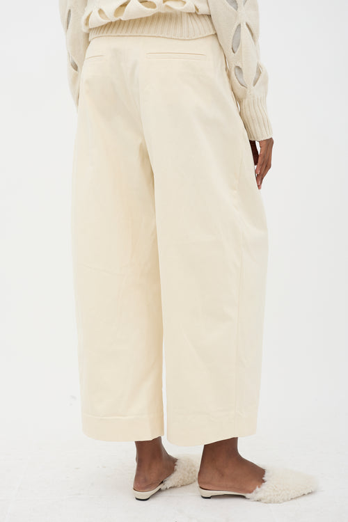 Studio Nicholson Twill Barrel Leg Trouser
