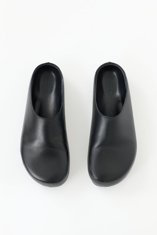 Studio Nicholson Leather Wearing Clog Mule