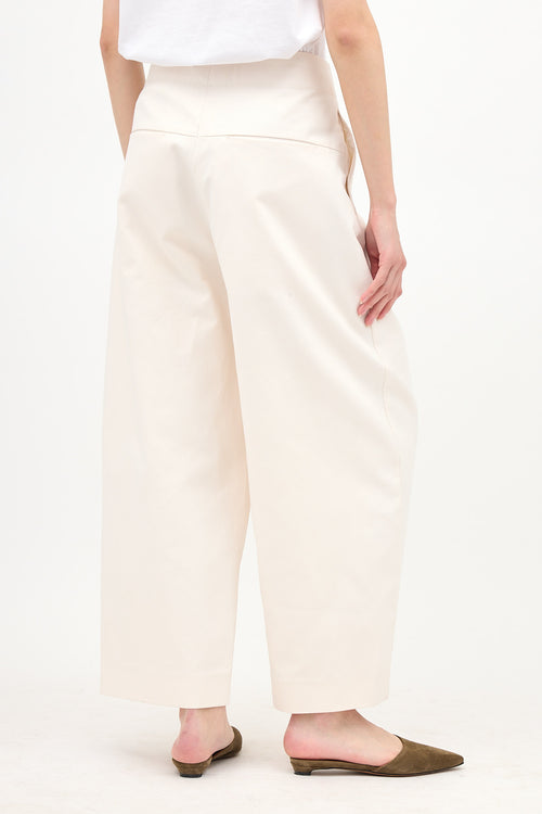 Studio Nicholson Pleated Barrel Leg Trouser