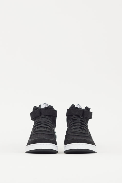 Nike X Stussy Black & Silver Vandal SP Sneaker